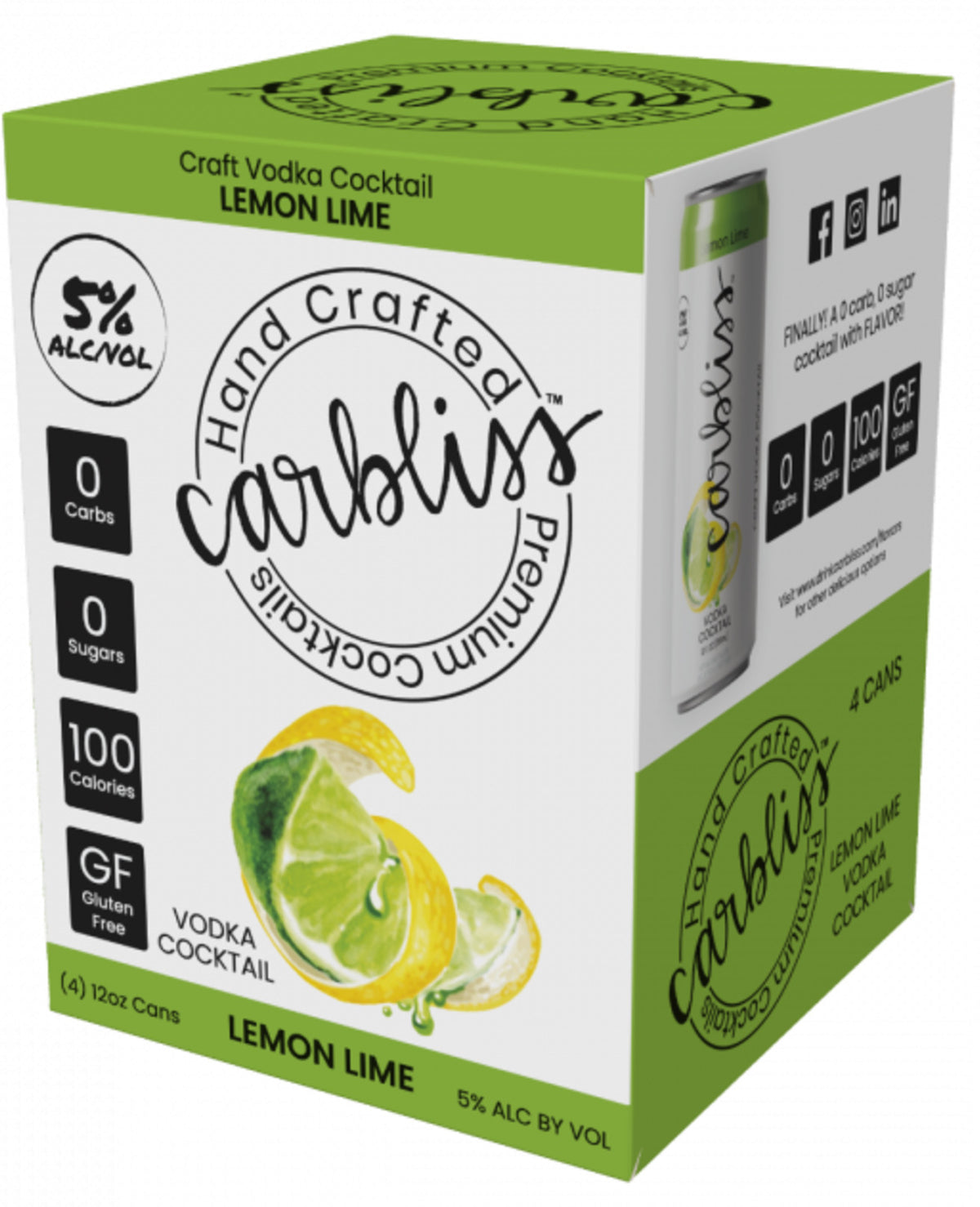 Carbliss Vodka Lemon Lime