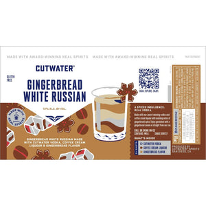 Cutwater gingerbread white russian 4pk