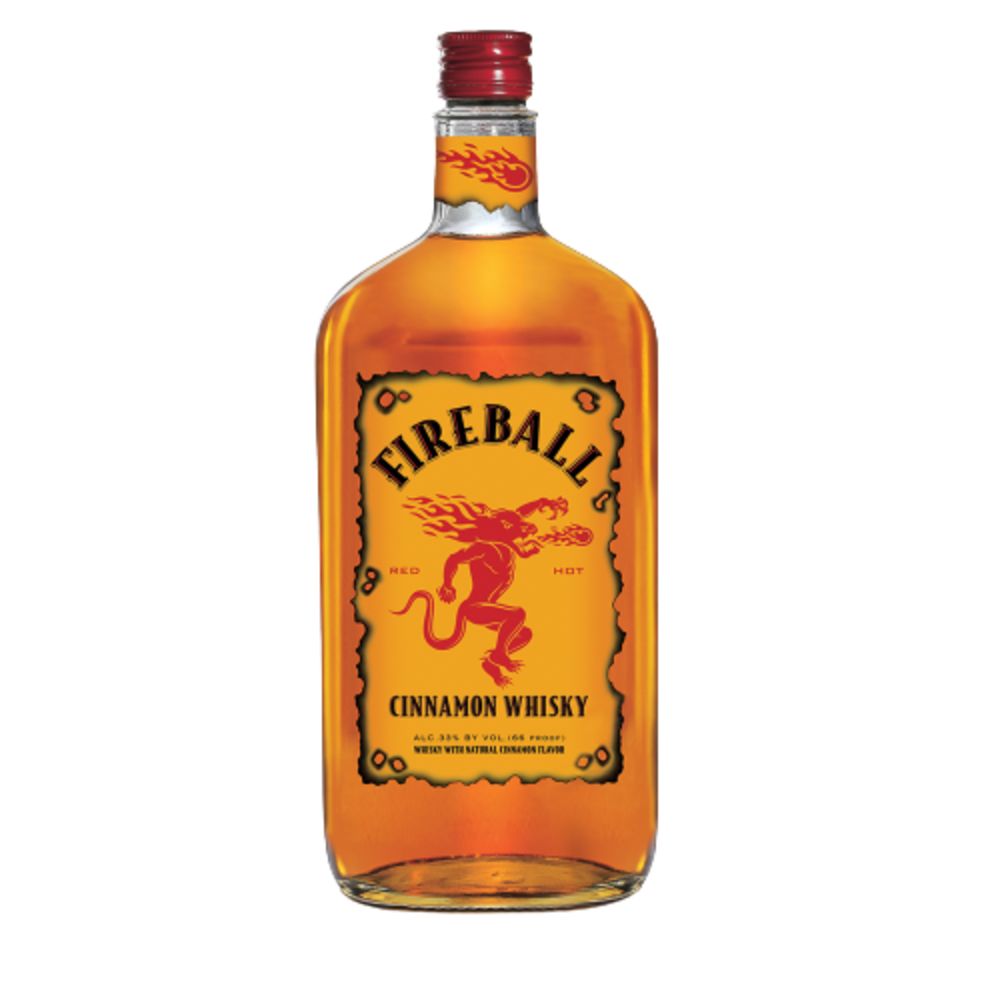 Fireball Glass Bottle Cinnamon Whisky