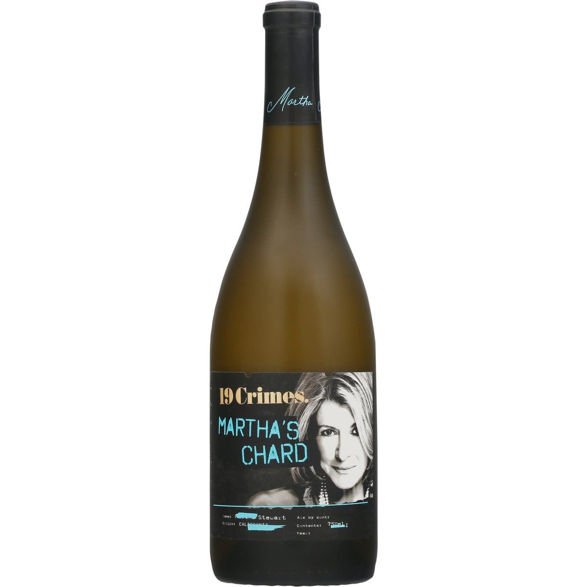 19 CRIMES MARTHA CHARD CHARDONNAY