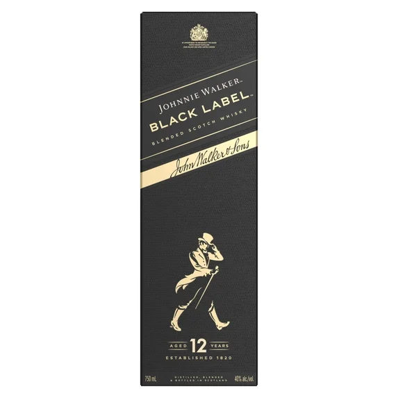 JOHNNIE WALKER BLACK LABEL BLENDED SCOTCH WHISKY