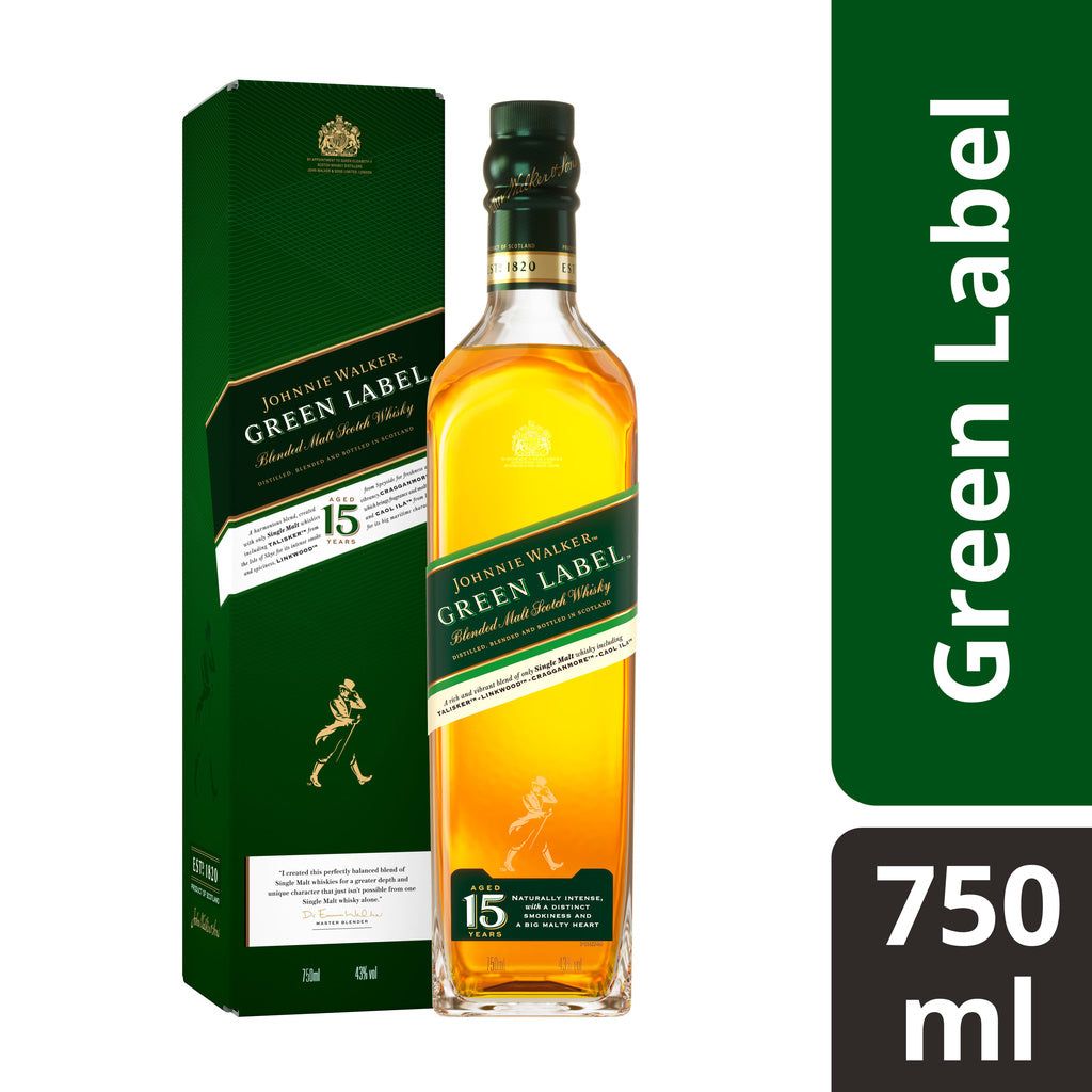 JOHNNIE WALKER GREEN LABEL 15 YEARS