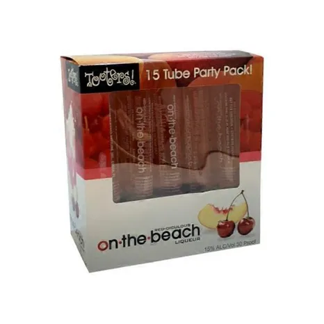 TOOTERS RED ON THE BEACH
