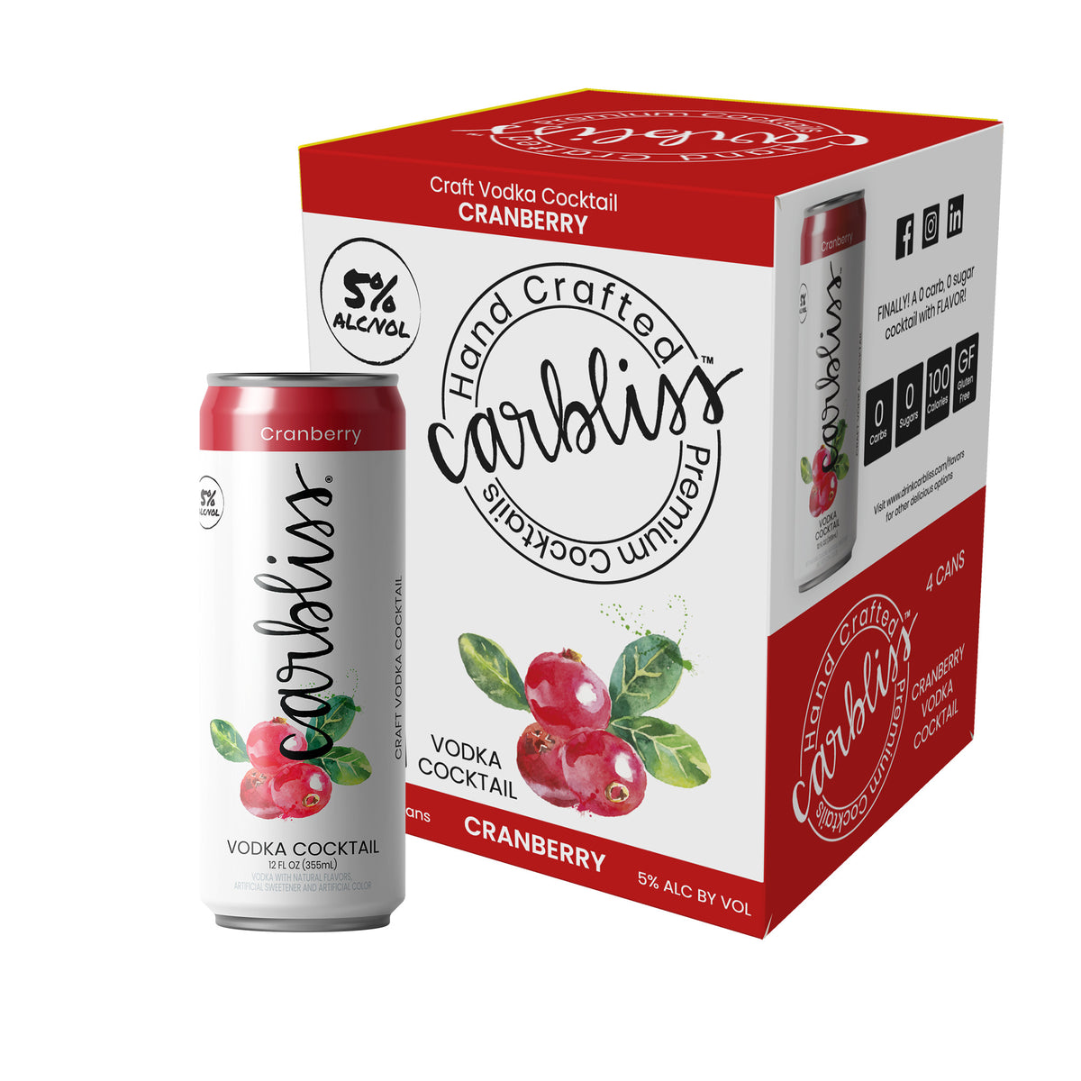 Carbliss Vodka Cranberry