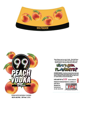 99 PEACH VODKA 99 PROOF