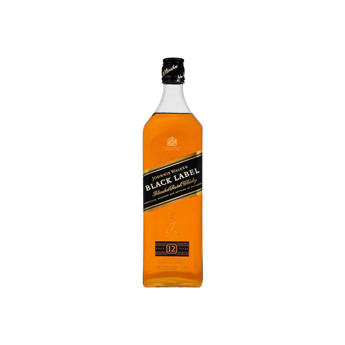 Johnnie Walker Black Label Blended Scotch Whisky 1L