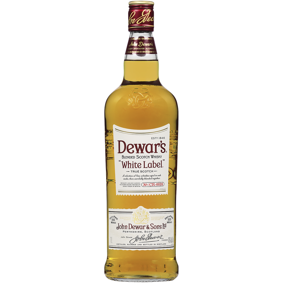 Dewar's White Label Blended Scotch Whisky 1L