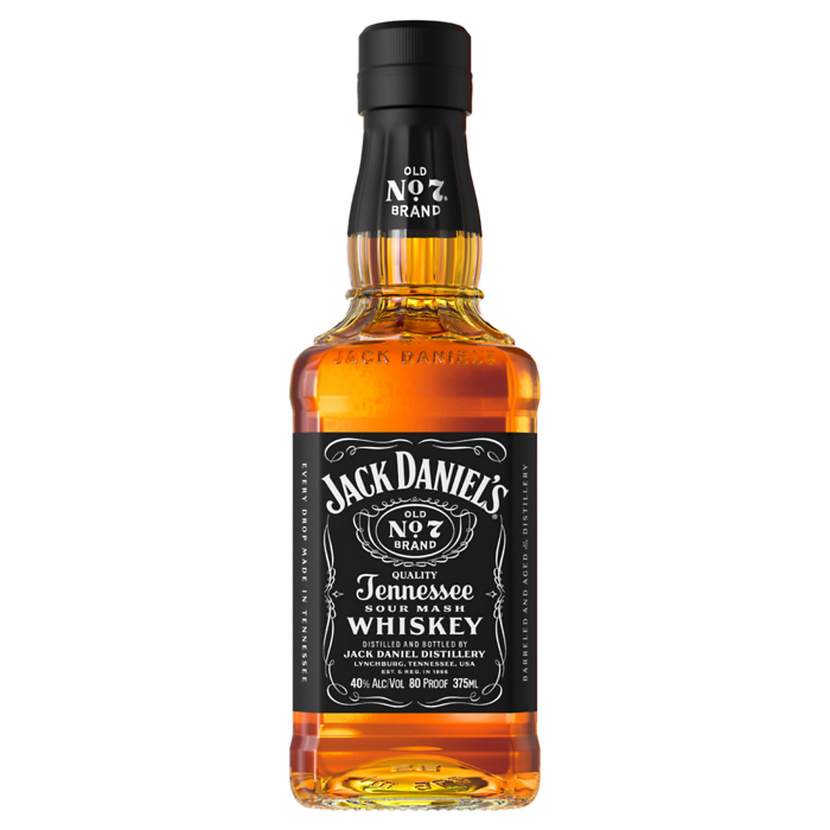 Jack Daniel's Old No. 7 Tennessee Whiskey Bla 375ML