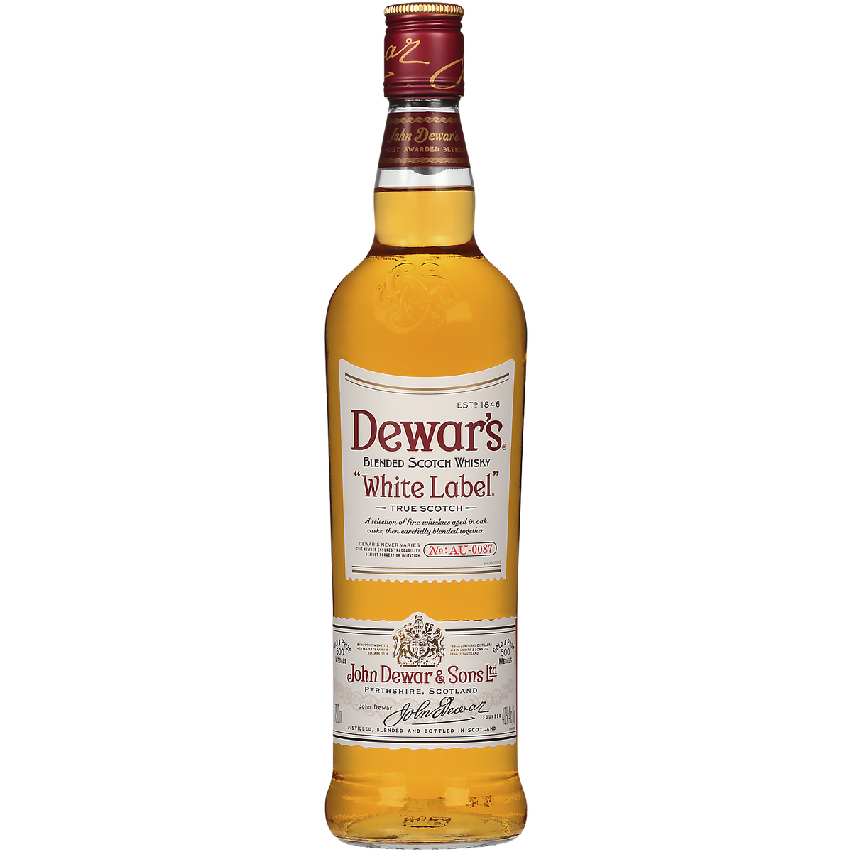 Dewar's White Label Blended Scotch Whisky 750ML