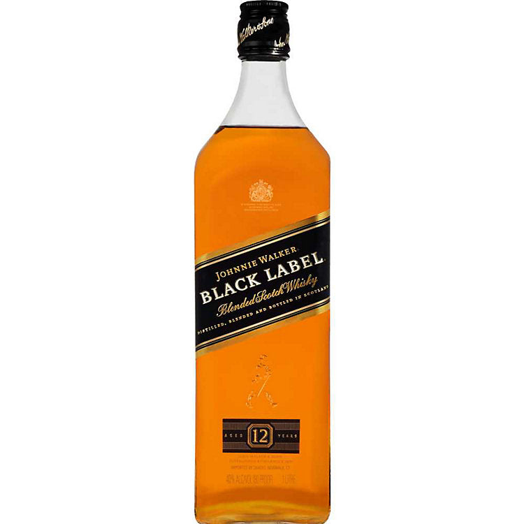 JOHNNIE WALKER BLACK LABEL BLENDED SCOTCH WHISKY