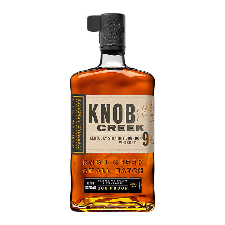 KNOB CREEK 100 PROOF 9 YEARS