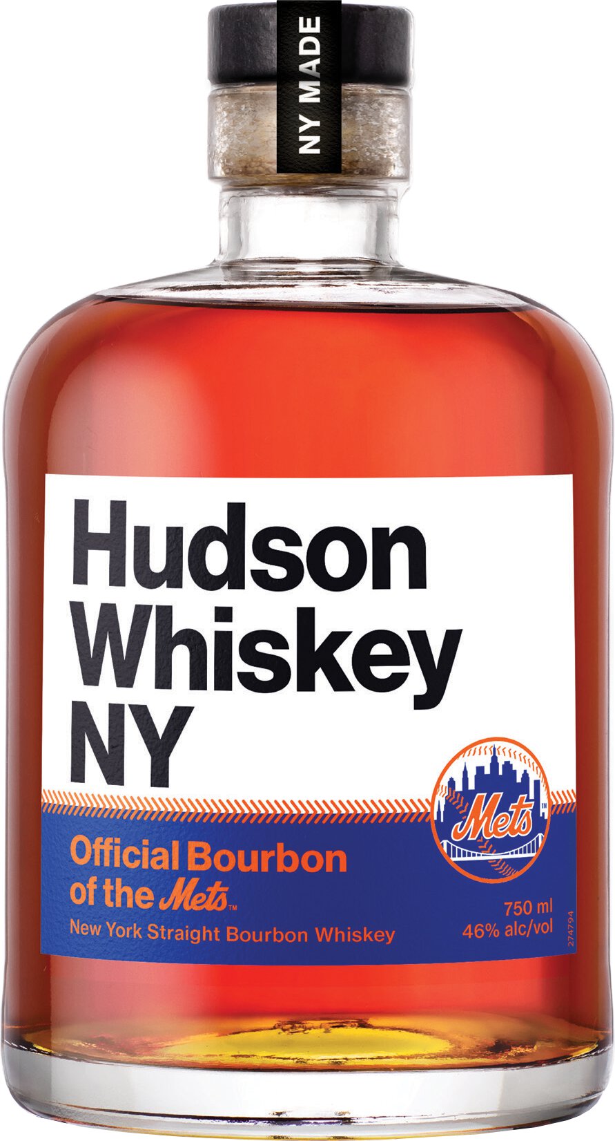 HUDSON WHISKEY METS LABEL