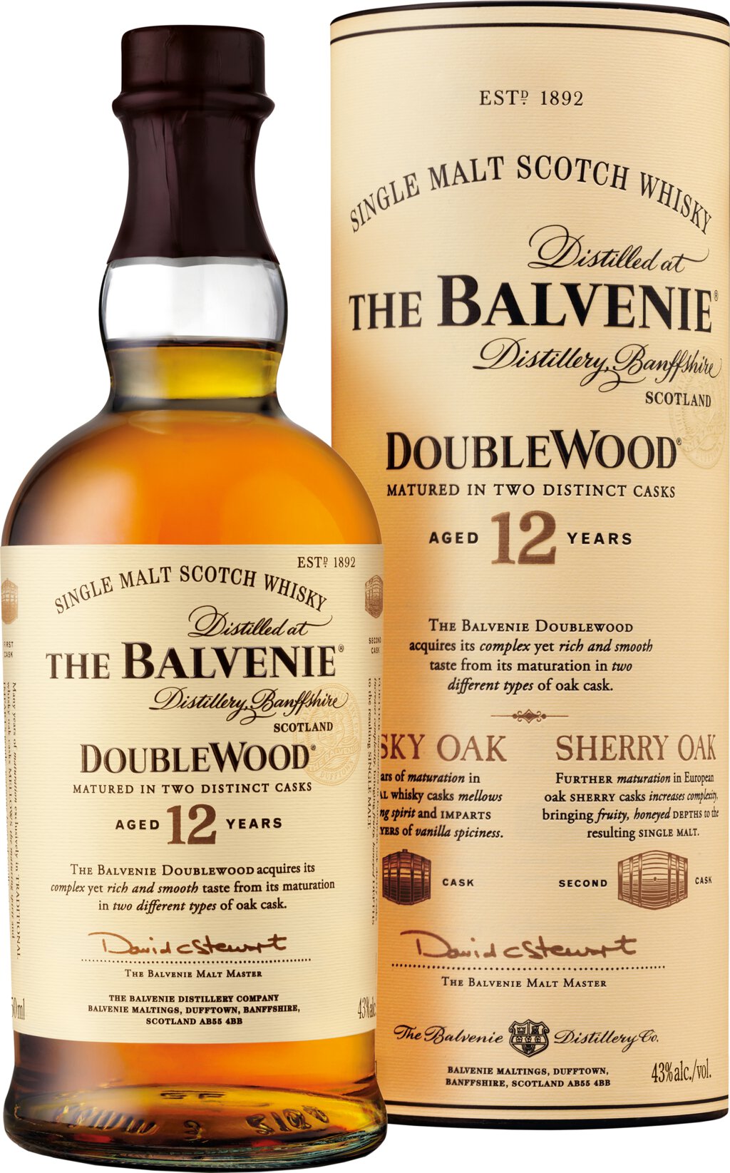 THE BALVENIE SINGLE MALT SCOTCH 12 YEARS